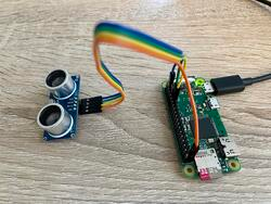 Raspberry Pi zero w mit einem HC-SR04 Sensor